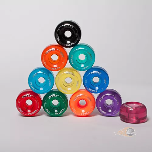 Ventro Pro Turbo Roller Skate Wheels Set of 4 or 8 Optional Bearings & Stoppers