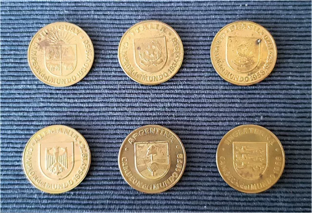 6 monedas - Copa del Mundo España 82 (Países ganadores) - (RFEF)