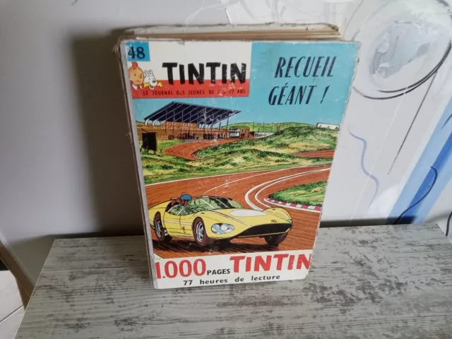 Rare album reliure 48 du Journal de Tintin N °636 à 655 de 1961