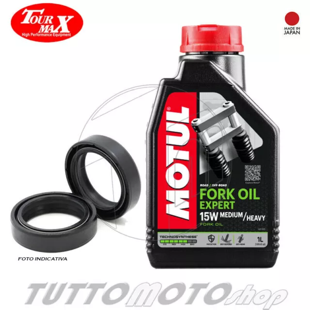 Kit Revisione Forcella Paraoli + Olio Motul 15W Yamaha Majesty 400 2004-2013