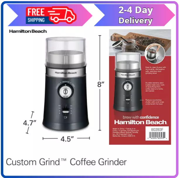 Hamilton Beach Coffee Grinder (Type CM04 Model 80344) – New