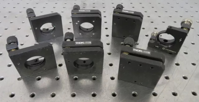 C186890 Lot 7 Thorlabs Coherent 2-Axis Laser Optical Mirror Mounts for 1" Optics