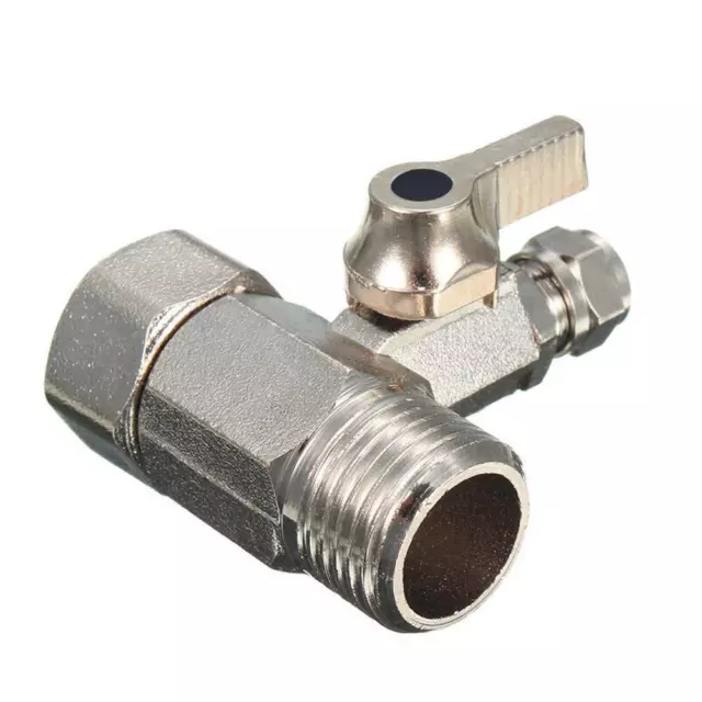 1/2'' to 1/4'' RO Feed Water Adapterwith Shut-off Ball Valve Tee Tap Connector