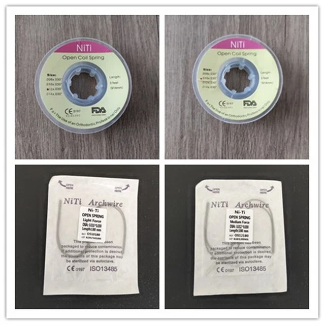 Dental Orthodontic Niti Open Coil Spring 0.010* 180mm /0.012* 180mm