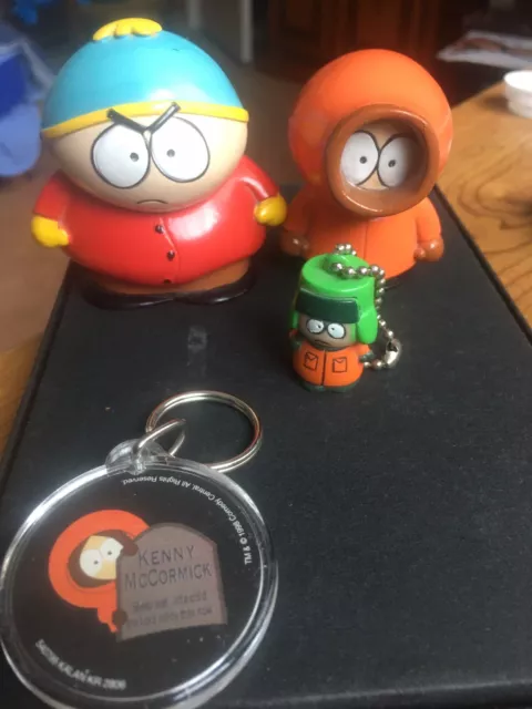 Figurines Et Porte-clefs South Park Rare Cartman Kyle Et Kenny Comedy Central !!