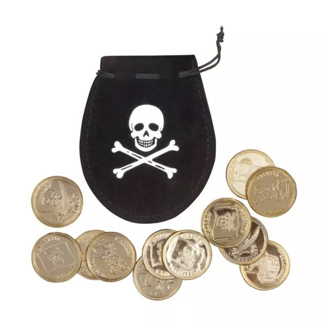 Boland 74300 - Pirate Bag with 12 Doblones, Diameter 4 cm