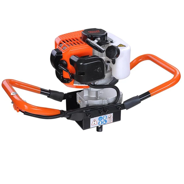 Earth Auger Head Hole Digger Machine 52cc Gasoline Gas Powered Fence Install EPA