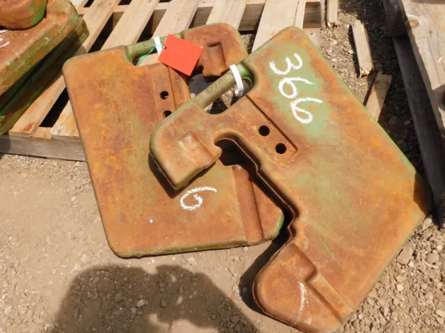 John Deere 30 Series Tractor, Front Suitcase Weights x 2, Tag #366