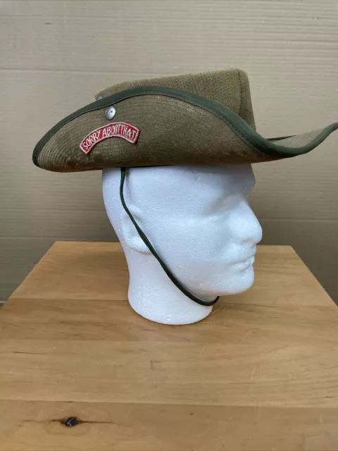 Vintage Vietnam War Bush Hat, Cowboy Style Military