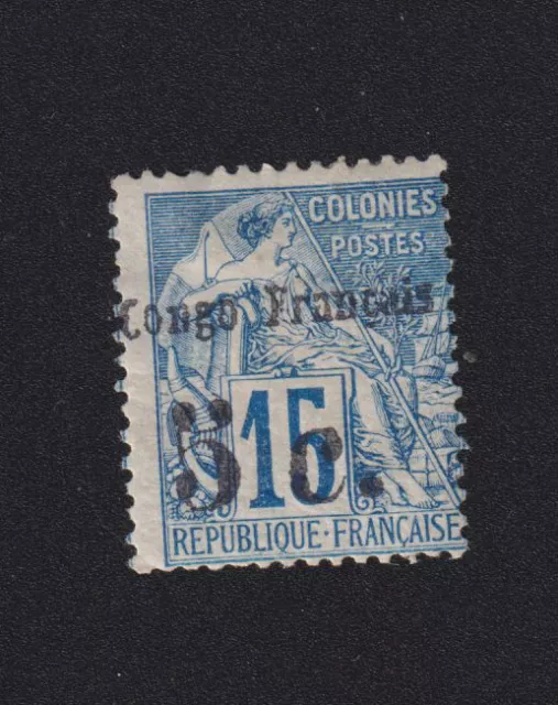 Timbre Congo colonie Française, N° 2, 5 c s 15 c Alphée Dubois gomme charnière B