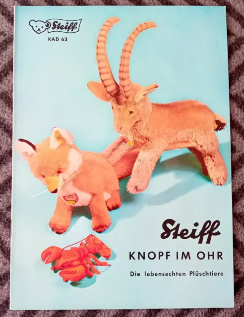 STEIFF "Knopf im Ohr" Katalog 1963 / Prospekt / Flyer / Original von 1963