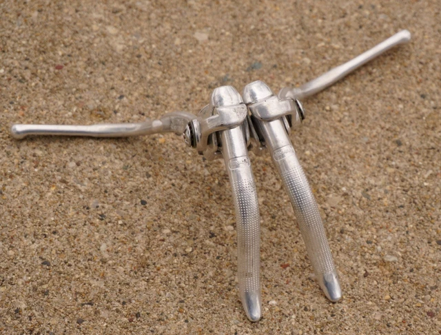 Leva Del Freno Velo Fixie BMX, In Argento, Stile Vintage, Sinistra, Destra, In Alluminio - Foto 11