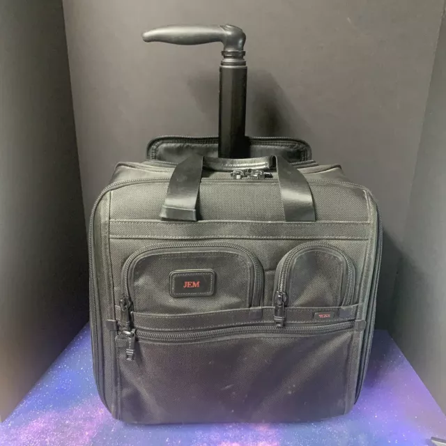 $625 Tumi Alpha Expandable Organizer Laptop Wheeled Briefcase- #193 26123DH