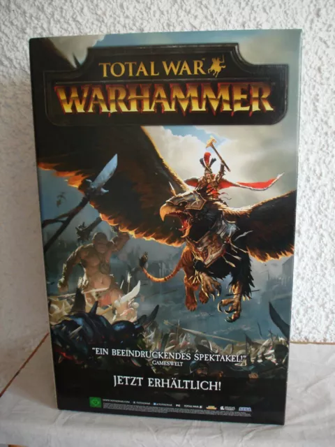 Total War Warhammer Pappaufsteller Standee Display Big Box Neu Rar / Rare