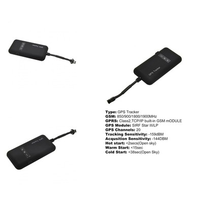 GT02/TK110 veicolo Localizzatore accurate con password al sicuro GSM tracking Tinta Unita 