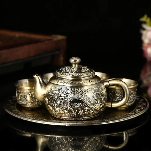 RETRO-SET MIT CHINESISCHEM Drachen und Phönix, ideales Geschenk für den ...