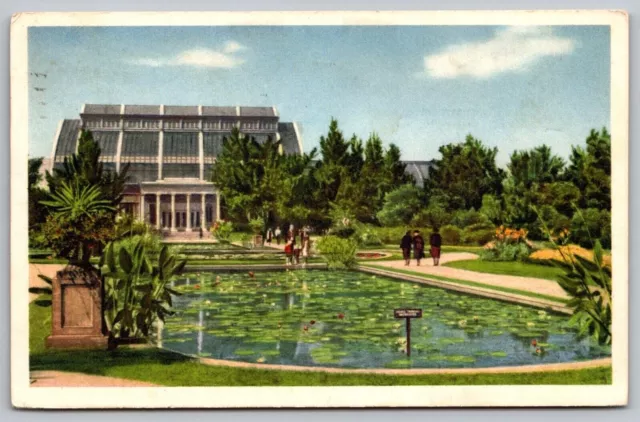 Missouri Botanical Garden Saint Louis MO Tropical Water Lily Pools WOB Postcard