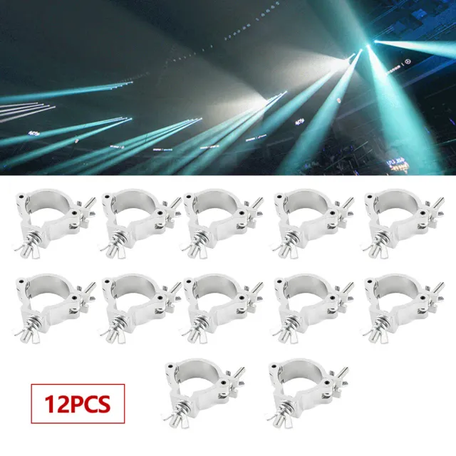 Pack of 12 Stage Lighting Clamps for Global Truss O Clamp Hooks Fit 48-51mm Pipe