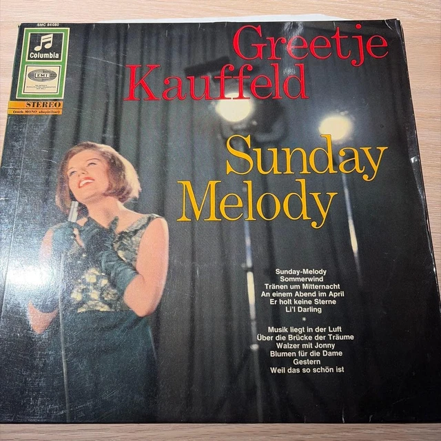 GREETJE KAUFFELD SUNDAY Melody LP Record Jazz 60s Germany Near