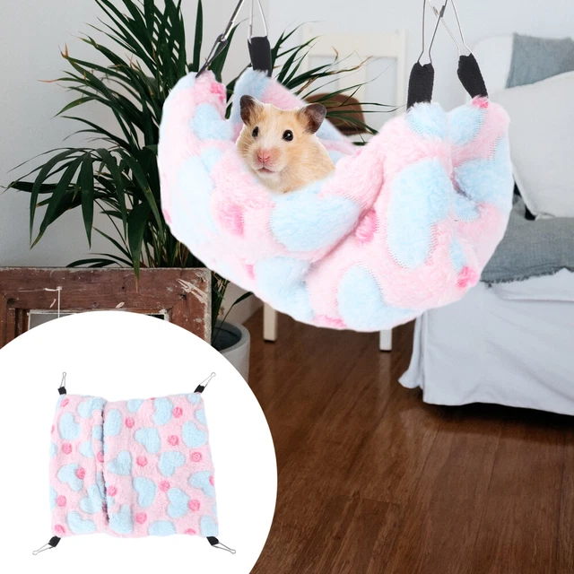 1Pc Hamster Hängematte hamster swing bed Plüsch Hängematte Winter Warme Bett