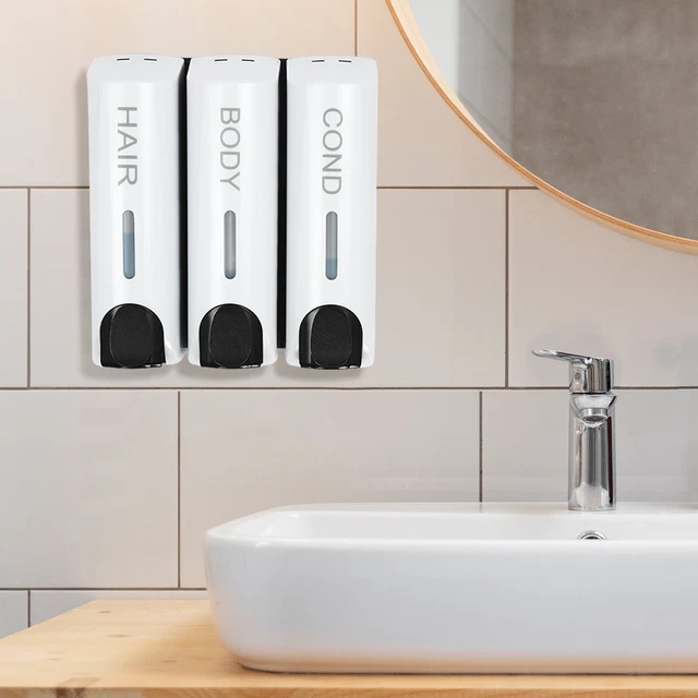 CIOTOLA SAPONE DOPPIO Strato Con Ventosa E Scarico Per Bagno-EH EUR 16 - Foto 9