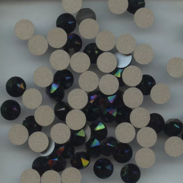 2088 SS34 RBD *** 5 STRASS SWAROVSKI FOND PLAT 7,2mm  CRYSTAL  RAINBOW DARK F