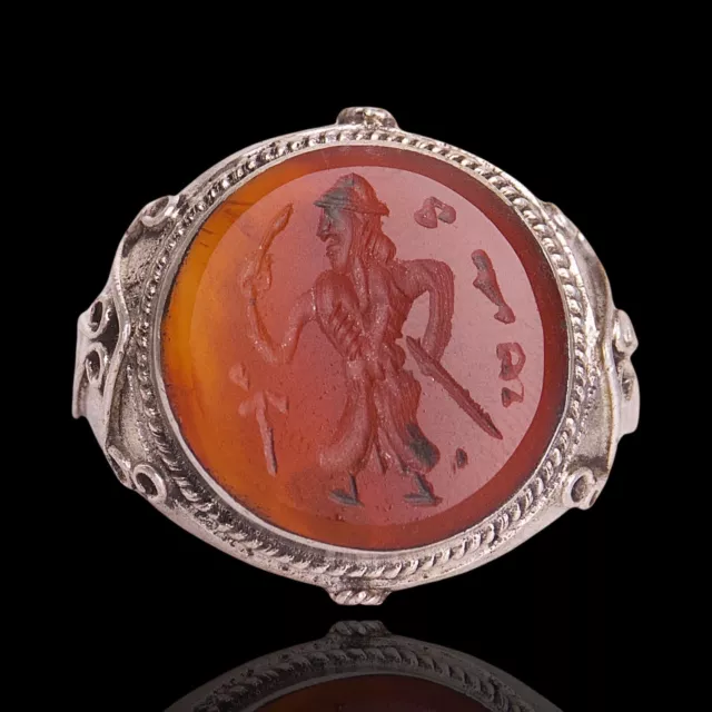 Ancient Roman Signet Ring, Roman Jewelry, Historical Roman Signet, Statement Rin
