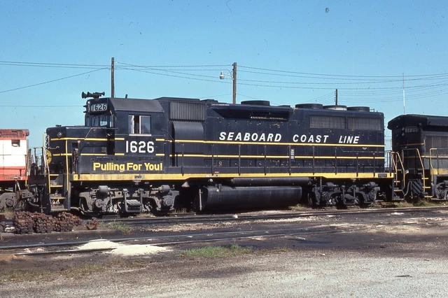 ORIGINAL 1976 RAILROAD SLIDE SCL SEABOARD COAST LINE 1626 Birmingham ALABAMA CSX