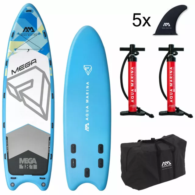 Aqua Marina Inflatable MEGA SUP iSUP Stand Up Paddle Board Mehrpersonen Fun Surf