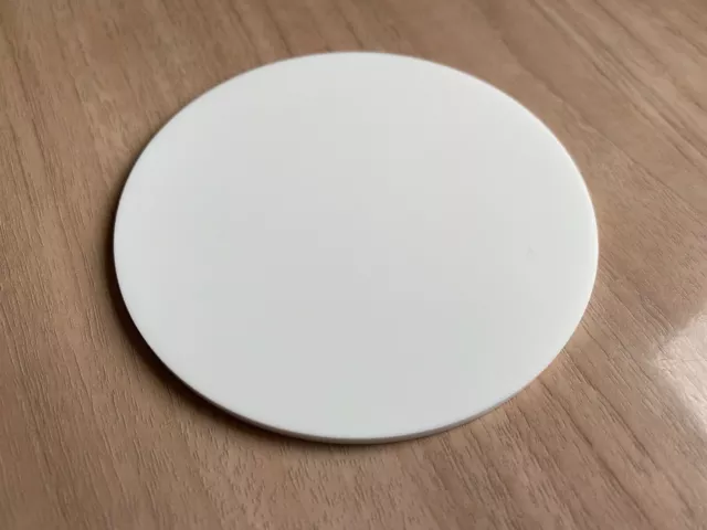 Cut To Size White Discs Circles 3mm MT Custom Laser Cut Cast Perspex [] Round