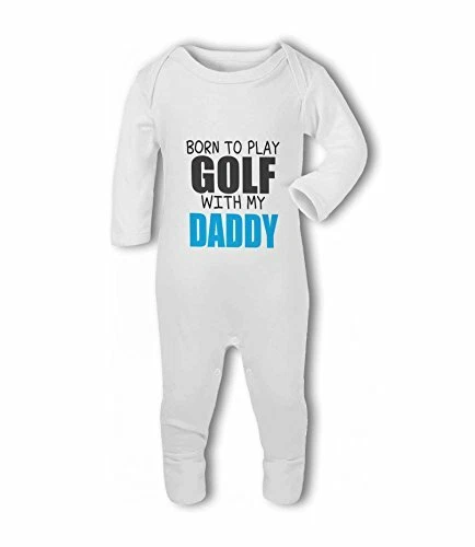 Born to Play Golf with my Daddy - Baby Romper Suit by BWW Print Ltd