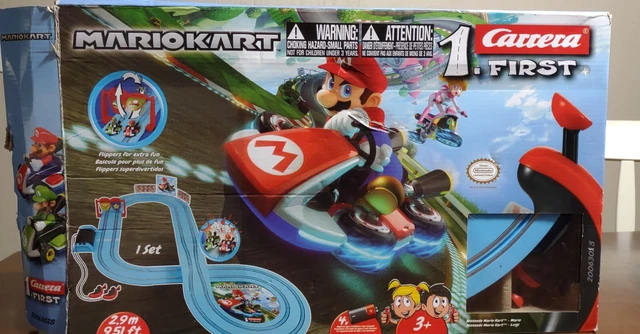 Carrera First Nintendo Mario Kart Slot Car Race Track Includes Mario and Luigi