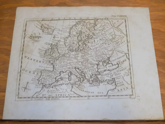 1798 Antique Dobson MAP  ///  EUROPE