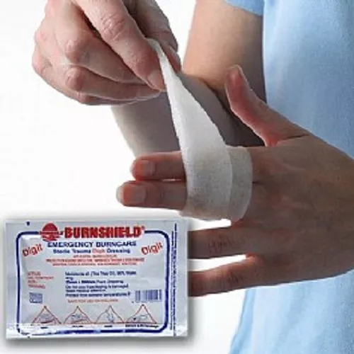 Burnshield Burn Gel Digit Dressing 2.5cm x 500mm First Aid Emergency Burncare