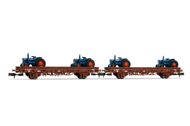 FLEISCHMANN 6660002 Wagon Plat Rgmms Charge Rails FS Échelle N 1/160