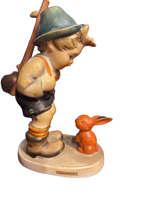 Vintage Hummel "Sensitive Hunter" Boy w/ Rabbit 4.75" Goebel Figurine No. 6/0