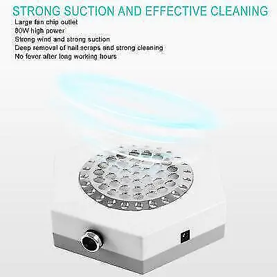 Powerful Electric Nail Dust Extractor Vacuum- Efficient Cleaner for Manicure