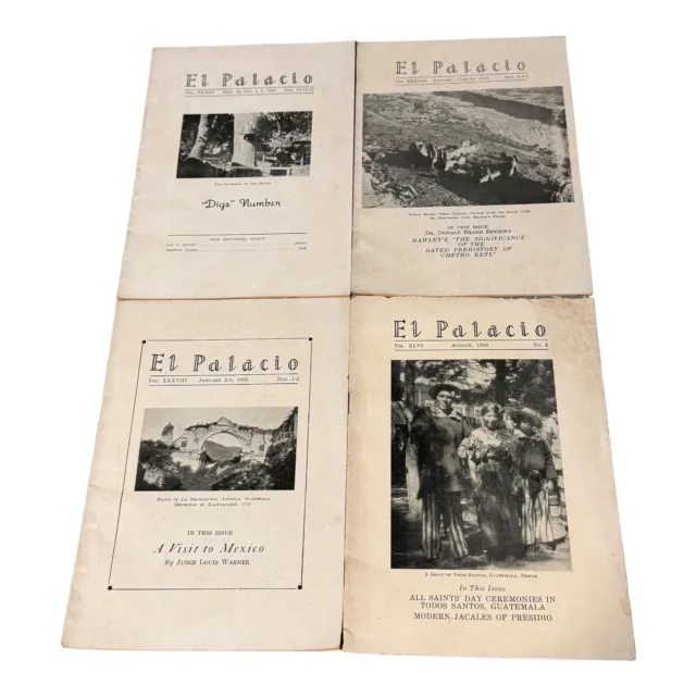 University of New Mexico El Palacio Magazine Lot 1935 1939 Native American