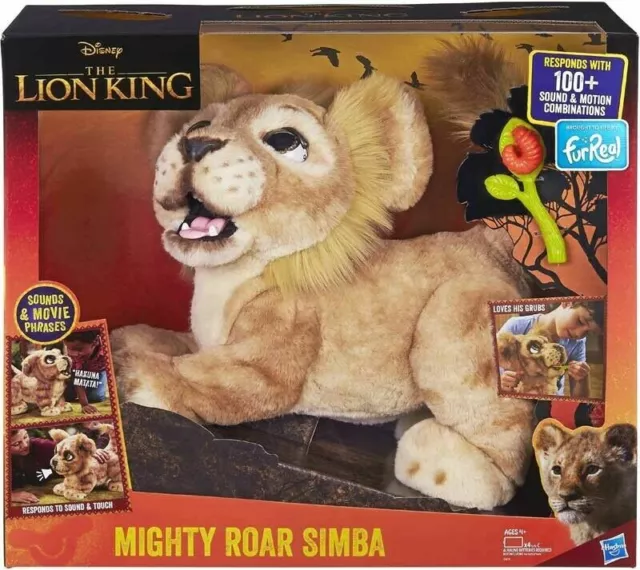 FurReal Disney The Lion King Mighty Roar Simba Animated Plush Toy 4+ Years *NEW*