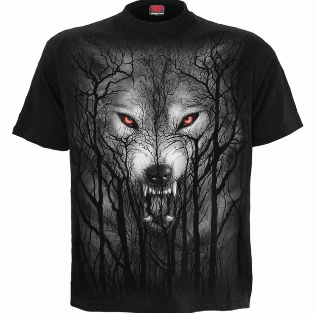 spiral direct forest wolf mens short sleeve t shirt new with tags
