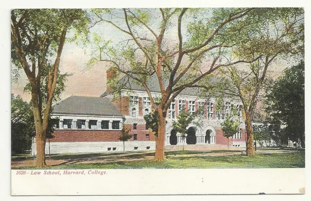 Postcard MA Law School Harvard College University 1906 View