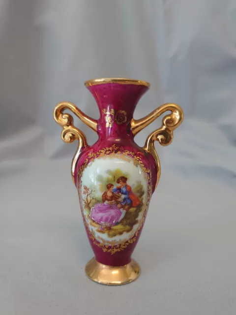 Petit vase / soliflore en porcelaine de limoges