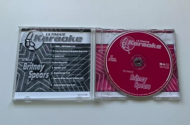 Ultimate karaoke - The Music Of Britney Spears Collection CD W/ On Screen Lyrics 2