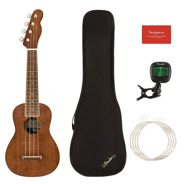 Fender Seaside Soprano Ukulele Package