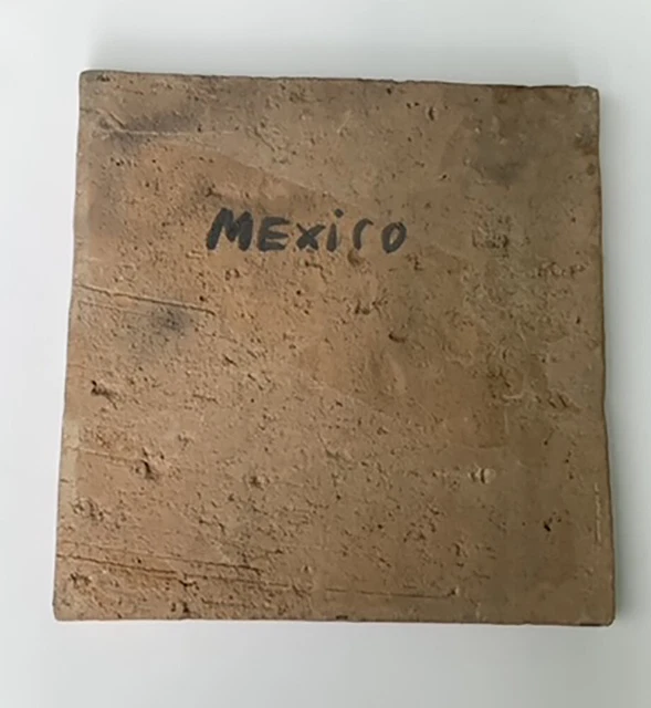Vintage Mexican clay tile circa 1930 3