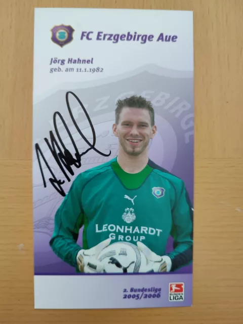 Autogramm signiert von Jörg Hahnel (FC Erzgebirge Aue – Saison 2005/2006)