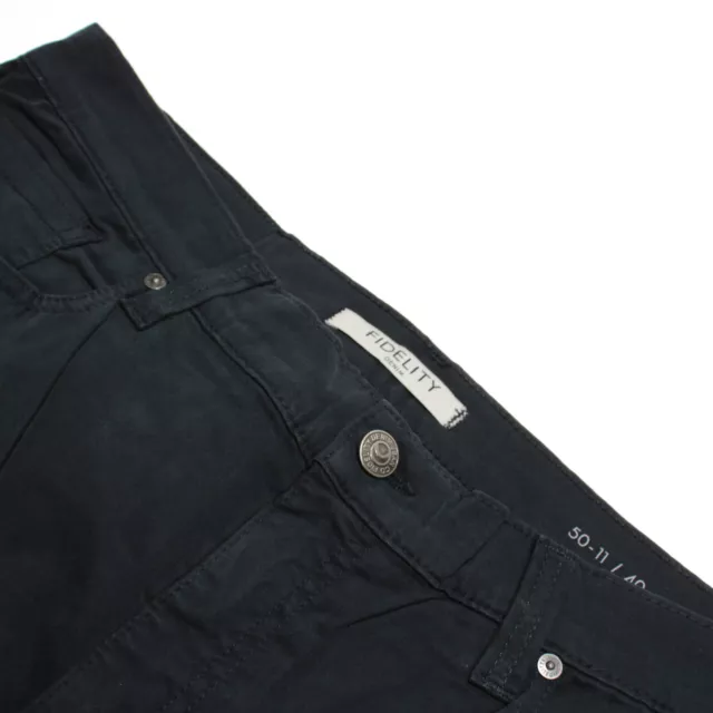 Fidelity Denim NWD Cotton Blend 5 Pocket Jean Cut Pants Size 40 US In Dark Blue