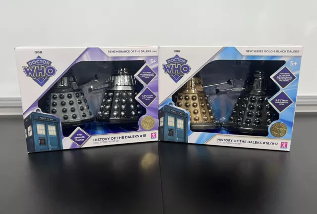 Doctor Who History Of The Daleks #15 & #16 | #17 Collector Figure Set Brand New
