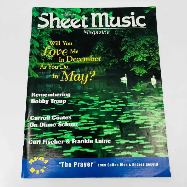 Sheet Music Magazine 1999 Bobby Troup Celine Dion Andrea Bocelli Coates BA2