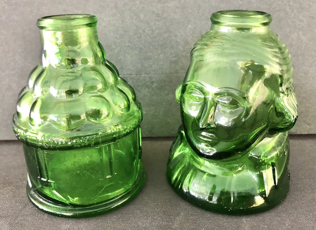 Wheaton NJ Green Glass George Washington & Western Rifle Co. Ink Bottles